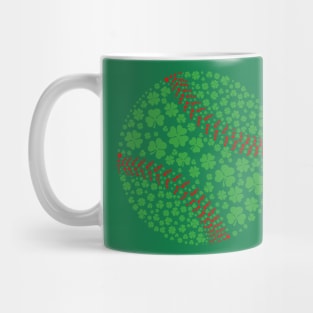 Happy St Patricks Day Shamrock Baseball Lovers Men Kids Boys Mug